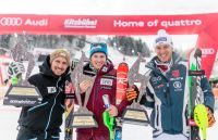 Marcel Hirscher mit Henrik Kristoffersen und Fritz Dopfer (c) KSC EXPA JFK