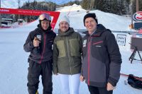 Rennleiter Traninger, Olympiasieger Bontus und Bürgermeister Oberreiter (c) Land Salzburg Hutter